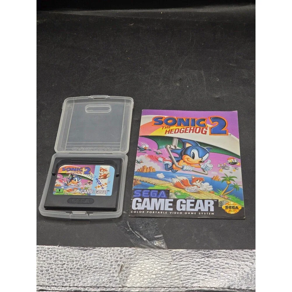 Sonic the Hedgehog 2 Sega Game Gear 1992 w/ Manual & Original SEGA Case